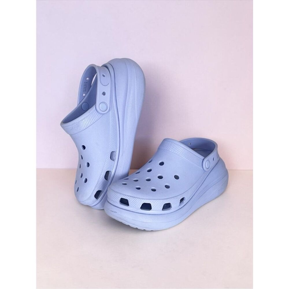Crocs Classic Crush Clog Moon Jelly in Platform Clog in lavender - Picture 2 of 10